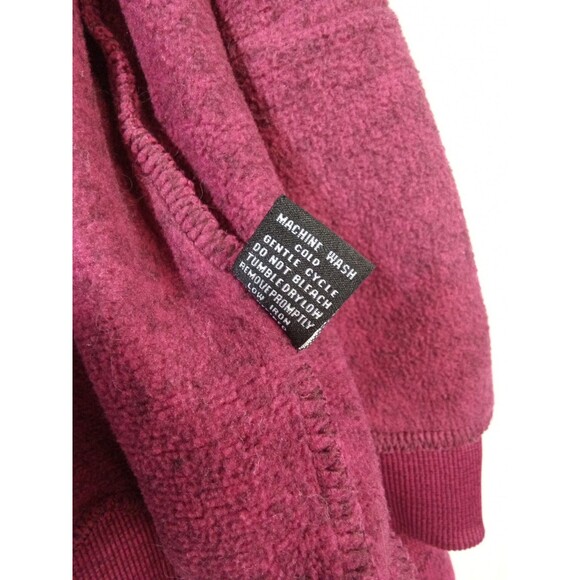 New Look Womens XL Burgundy hooded zip up sweatshirt athletic Y2K pockets - Picture 9 of 10